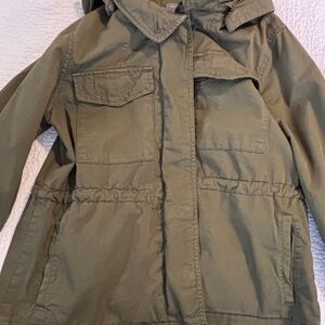 Gap Olive Green Hooded Utility Jacket